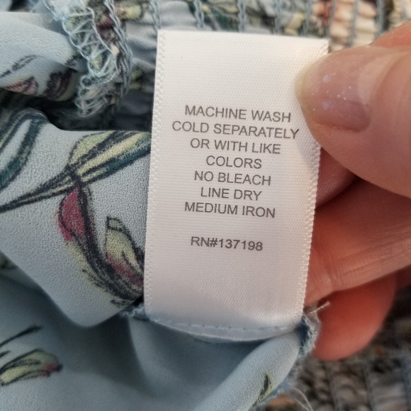 Floral blouson top~large - Picture 8 of 12